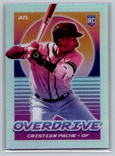 2021 Panini Chronicles Overdrive Holo #11 Cristian Pache RC Atlanta Braves