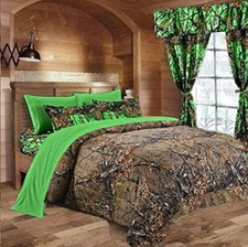 1 pc Queen size comforter Natural, Brown Camouflage 