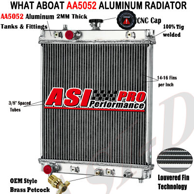2 Row Radiator Fit For Kubota L3830DT-GST L3830DT-HST L3830F L4330DT T1150-16010