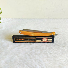 1940 Vintage Dorko Solingen Dritto Rasoio Originale Cartone Scatola Germania