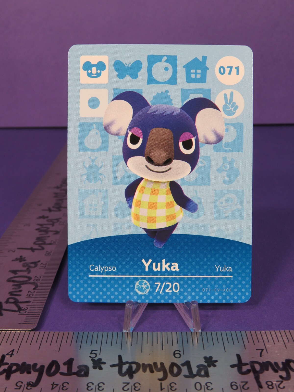 YUKA #071 Authentic US Pack Fresh Animal Crossing Series 1 Amiibo Card eSE