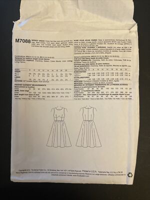 mccalls skater dress pattern M8575 (PDF) | McCall's Sewing Pattern Misses' Dress with Sleeve and Length  Variations