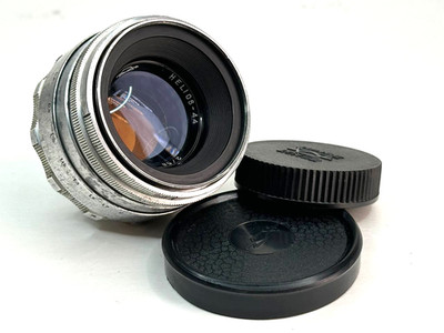 SERVICED KMZ Helios 44-2 58mm f/2 Silver 8 blades Bokeh m42 cover Full Frame