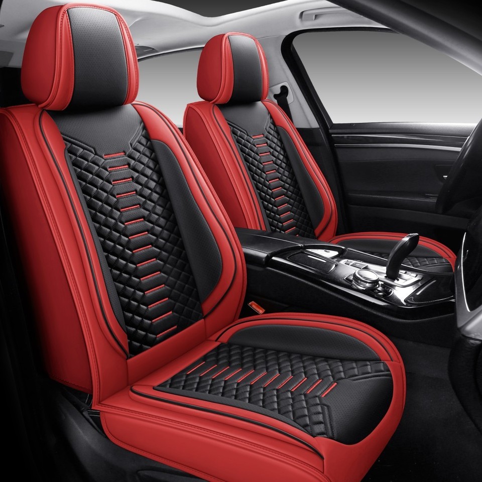 For Chevrolet Auto Seat Cover 5 Seat Full Set Covers Leather Front Rear ...