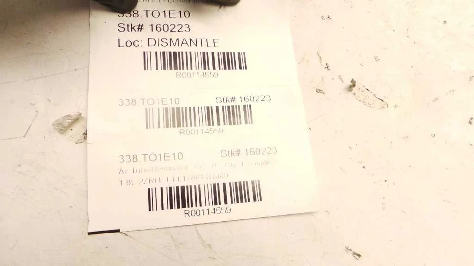 2010 TOYOTA COROLLA 1.8L 4CYL CONJUNTO DE TUBO RESSONADOR LIMPADOR DE AR - Imagem 4 de 4