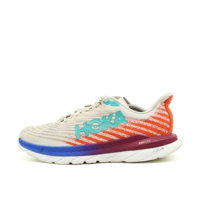 Hoka One Herren Mach 4 Sportschuh EU 45 1/3 Orange/Blau/Weiß Atmungsaktiv
