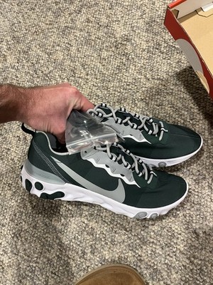RARE NWT: Men s Nike Michigan State Green Element React 55 - Size 10.5