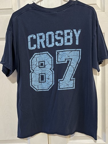 Vintage Rugged Sydney Crosby NHL Pittsburg Penguins Jersey Shirt Men’s Large - Picture 2 of 4