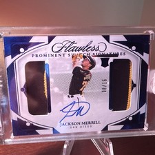 2024 PANINI FLAWLESS PROMINENT SWATCH SIGNATURES JACKSON MERRILL RC /15