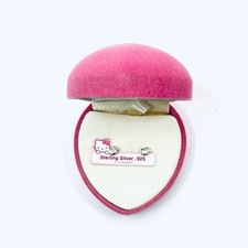 Sanrio 2008 Hello Kitty Mini Stud Earrings .925 Sterling Silver Y2K w/ Boxes