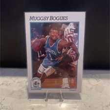 1991-92 NBA Hoops Muggsy Bogues #18 Charlotte Hornets Basketball Card