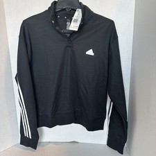 ADIDAS Women's Iconic Essentials Warm Up 3 Striped Track Top L NWT 70