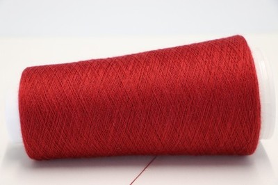 H18 (250 /kg) 100g PURE CASHMERE - 100% KASCHMIR DUNKELROT (80/3) Zwirn Wolle