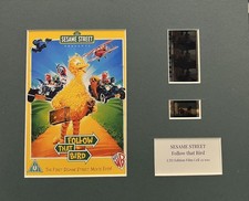 SESAME STREET Follow that Bird.  . 35mm Film Cell Mounted Display