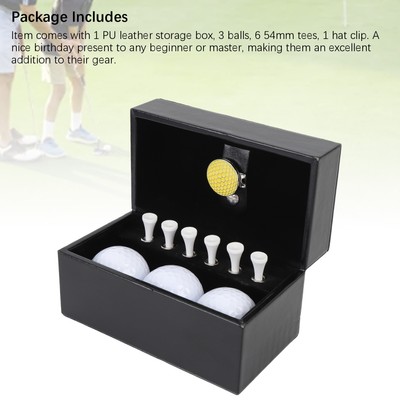 Club Ball Present Box Set Mit 3 Bällen 54mm T-Shirts Metal Hat Clip PU Lede CU