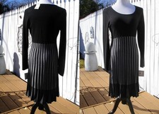 Marc New York Andrew Marc Sweater Dress Medium Black Gray  New with Tag