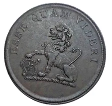 1812 Yorkshire Hull Halfpenny Conder Token Picard Leadworks Very Nice #Y181