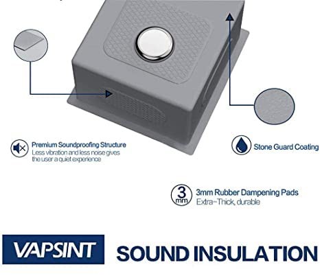 15x15 Inch Drop In Bar Sink, Topmount Single Bowl Handmade 16 Guage Stainless...