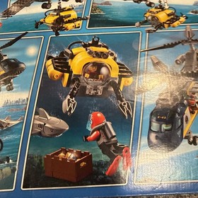 LEGO CITY: Deep Sea Helicopter (60093) - 100% complete with Minifigures