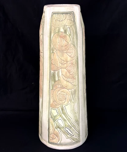 WELLER POTTERY ROMA 12.5" VASE 1920'S.....MINT!