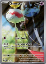 Chimecho 179/167 Twilight Masquerade Illustration Rare Holo