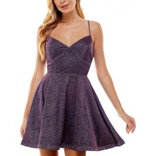 Purple Shimmer Dress Size 7- Homecoming