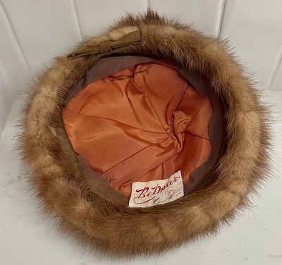 Vintage Betmar Mink Fur Hat 1960s Union Made New York Paris  display picture 1