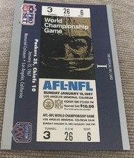 1967 AFL-NFL World Championship Game Replica Ticket Super Bowl I Rare Version