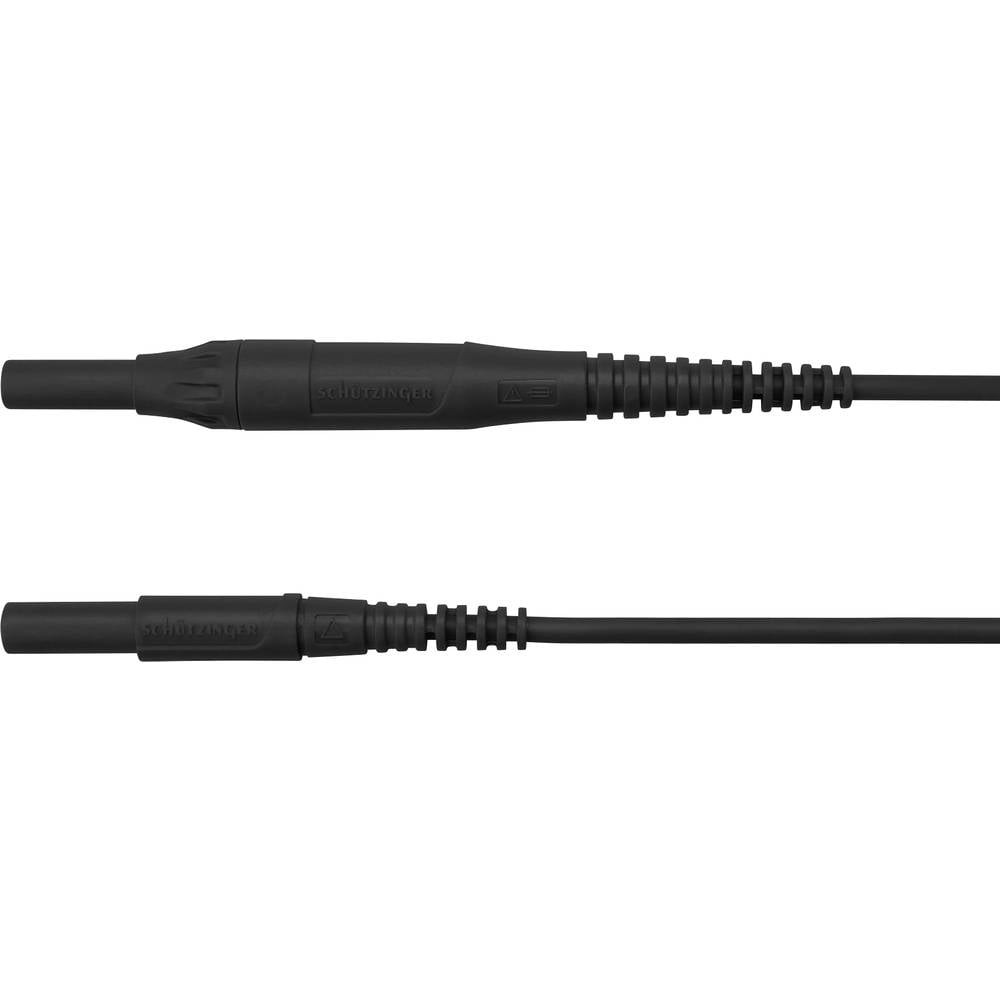 Cordon de mesure Schützinger MSFK B441 de 2m noir avec fiches males de 4mm