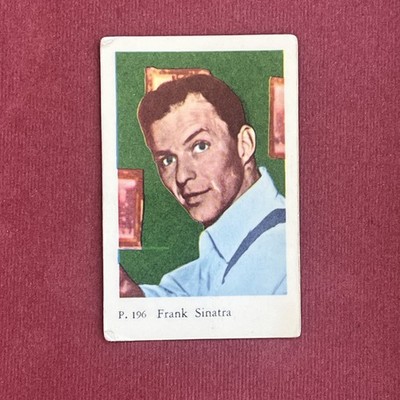 Frank Sinatra 1958 Dutch Gum P Set #196 Trading Card