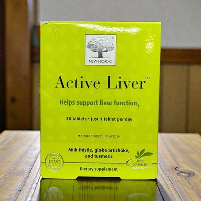 New Nordic Active Liver Support 30 Tablets Milk Thistle Artichoke EXP 4/2029