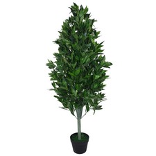 Image of Leaf Design UK 120cm (4ft) Artificial Topiary Bay Tree Pyramid Extra Large