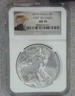 2014 BU American Silver Eagle NGC MS70 Early Releases (021)