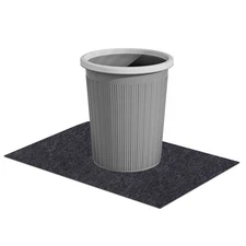Waterproof Silicone Trash Can Mat Under Garbage Can Mat for Kitchen, 24inx20in