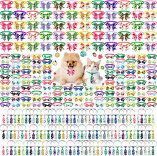 300 Pcs Dog Bow Tie Collars Bulk for Dogs Adjustable Summer Spring Basic Dog Bow