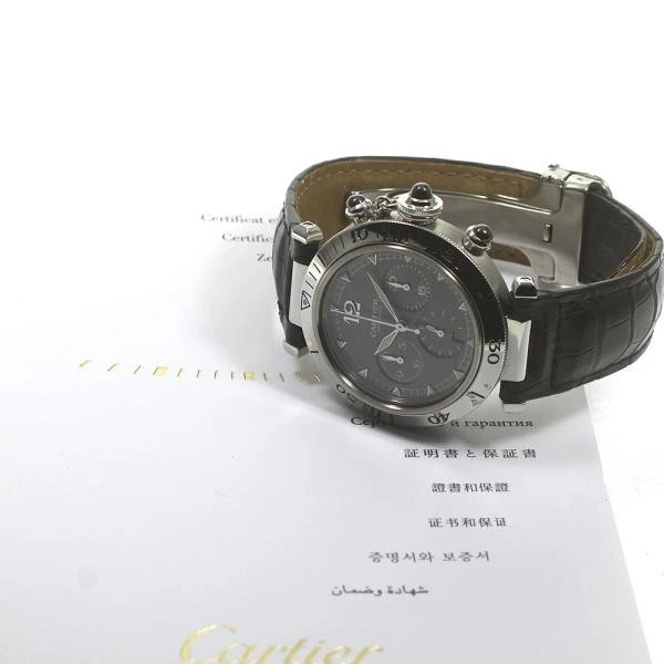 Cartier — Cartier Pasha 38 W3107355 38mm SS Gray Dial Automatic Watch #C4715