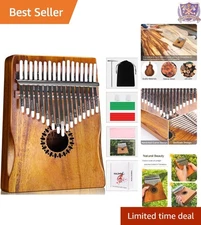 Kalimba Thumb Piano 17 Keys Portable Wooden Musical Instrument for Beginners