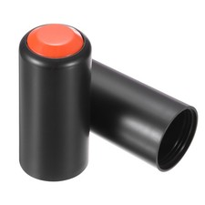 2PCS Battery Cover Mic Battery Screw on Cap Black Red