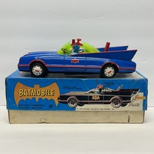 Batmobile Batman Battery Power Tin Car! 1972 AOSHIN ORIGINAL BOX!