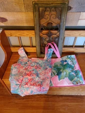 Lilly Pulitzer Floral Reusable Shopping Tote Bags (2)
