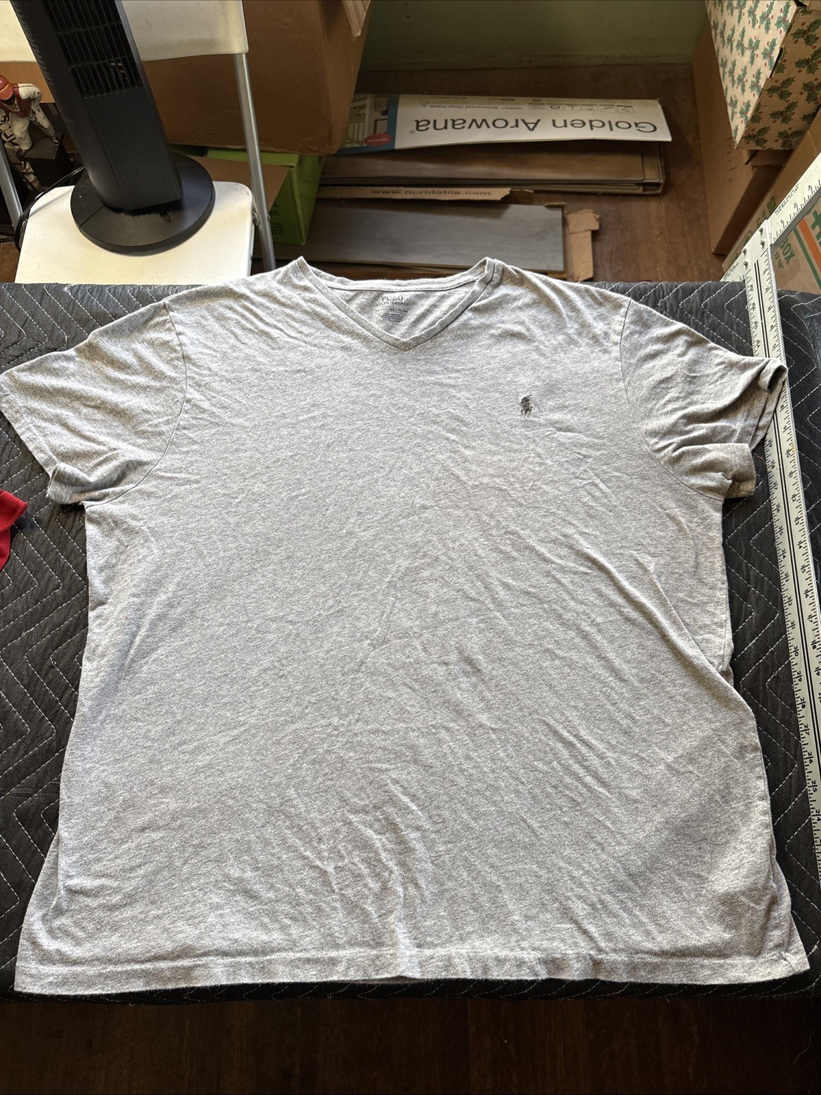 Polo Ralph Lauren Men's T Shirt Gray Short Sleeve Size 2XL