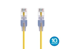 Monoprice Cat6A Ethernet Patch Cable - 1 feet Yellow | Snagless RJ45 550Mhz UTP