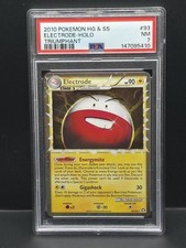 Pokémon TCG Electrode Prime Holo Card 93/102 Triumphant Ultra Rare Psa 7