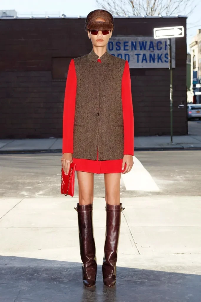 Givenchy — GIVENCHY FR-38/4 Women’s Wool Tweed Blazer Pre-Fall 2012 Blazer Coat ColorBlock