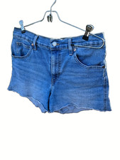 Levi's Light Blue High-Rise Denim Cutoff Shorts