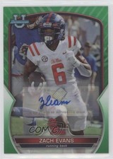 2022 Bowman U Chrome Prospect Green Refractor 7/99 Zach Evans #10 Auto o1w