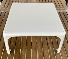 ARTEMIDE Magistretti Demetrio 45 White Coffee Table 1960s Vintage VGC