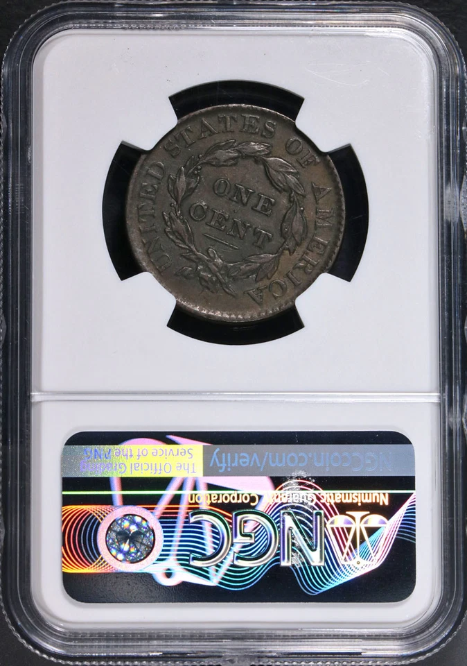 1826 Large Cent NGC XF40 BN N.4 R.2- Superb Eye Appeal Strong Strike - Image 4 of 4