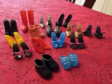 Lote De 15 Pares De Zapatos Muñeca Barbie Ken Kelly Botas Clon Tacones Tacos ++