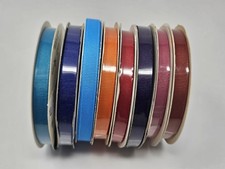 Lot Offray Grosgrain Polyester Craft Ribbon 9mm 3/8" x 20 YDS Spools Vintage